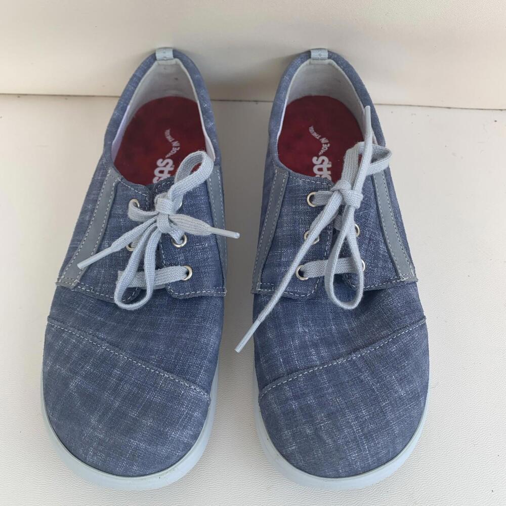 SAS Shoes Womens 8.5  N Marnie Casual Low Sneakers Blue Suede Leather Lace Up